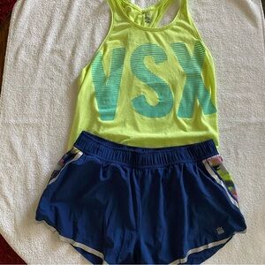 Victoria’s Secret Sport Running Shorts Size Medium and Tank Size Medium